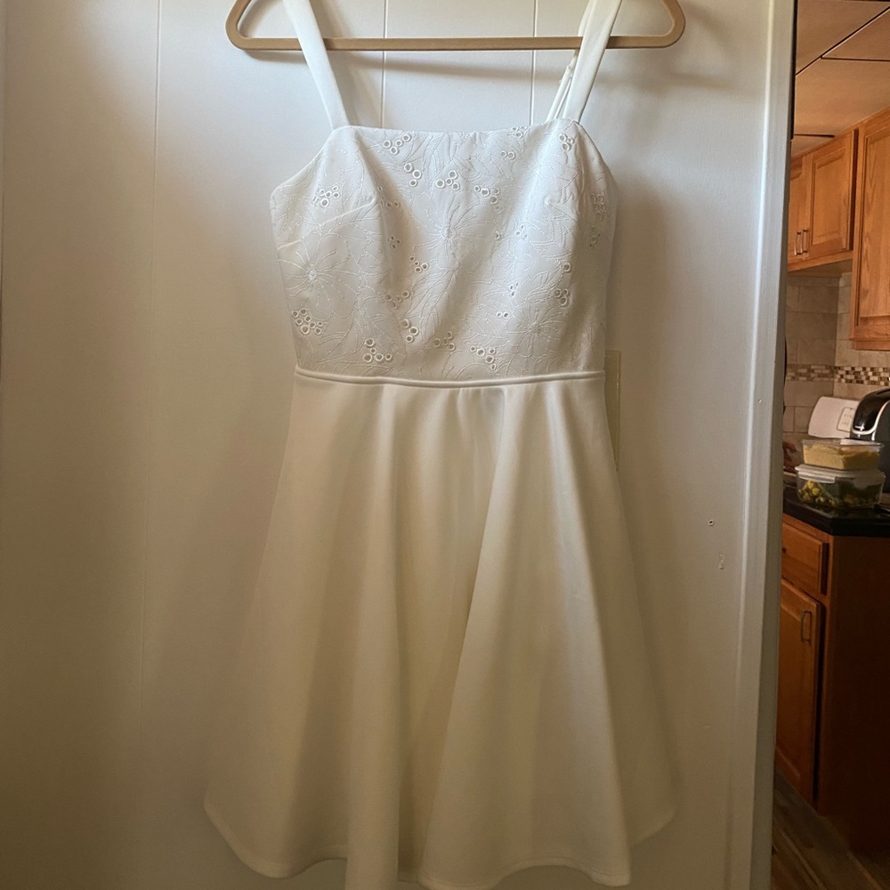 white formal dress